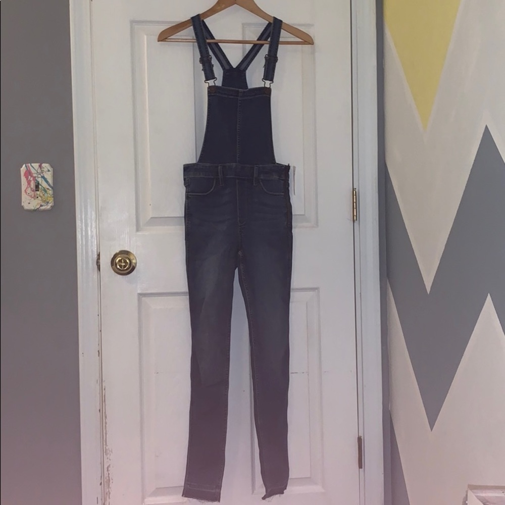 High-Rise Super Skinny Hollister Overalls